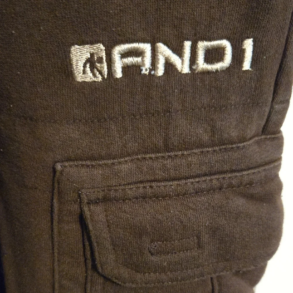 AND1 Vintage 90's Brown Cargo Sweatpants